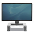 Office Jansan | Fellowes Mfg Co. 91712 13.38 in. x 13.63 in. x 2 in. to 4 in. 60 lbs. Standard Monitor Riser for 21 in. Monitors - Platinum/Graphite image number 2
