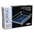 Office Jansan | Kantek AD10 1 Section 10-1/2 in. x 13.75 in. x 2-1/2 in. Clear Acrylic Letter Tray Files - Clear image number 1