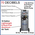 Portable Air Compressors | California Air Tools CAT-10020AC 2 HP 10 Gallon Ultra Quiet and Oil-Free Aluminum Tank Dolly Air Compressor image number 8