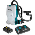 Backpack Vacuums | Makita XCV17PG 18V X2 (36V) LXT Brushless Lithium-Ion 1.6 Gallon Cordless HEPA Filter Backpack Dry Vaccum Kit with 2 Batteries (6 Ah) image number 0