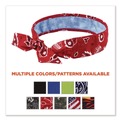 Cooling Gear | Ergodyne 12563 Chill-Its 6700CT One Size Fits Most Cooling Bandana PVA Tie Headband - Red Western image number 4