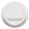 Office Filing Cabinets & Shelves | SOLO TLP316-0007 Traveler Cappuccino Style Dome Lid for 10 oz. to 24 oz. Cups - White (100/Pack, 10 Packs/Carton) image number 0