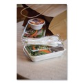 Food Trays, Containers, and Lids | Eco-Products EP-SCRC24NFA 24 oz 8 x 6 x 1 Vanguard Worldview Renewable and Compostable Sugarcane Take-Out Containers - White (400/Carton) image number 3