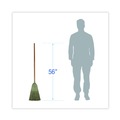 Cleaning & Janitorial Supplies | Boardwalk BWK932YCT Yucca Corn Fiber Bristle Warehouse Brooms with 56 in. Handle - Natural (12/Carton) image number 5