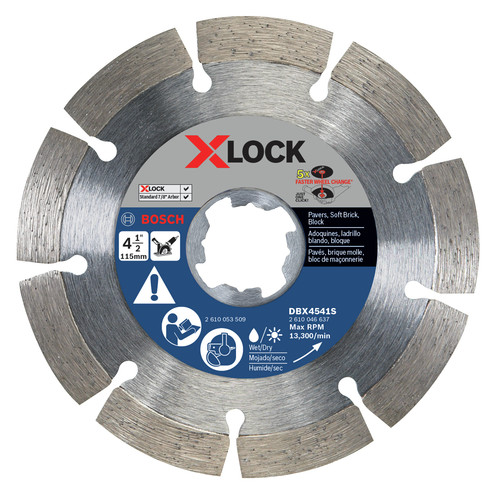 Grinding Wheels | Bosch DBX4541S X-LOCK Segmented Rim 4-1/2 in. Diamond Blade image number 0