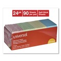 Office Jansan | Universal UNV35695 3 in. x 3 in. Self-Stick Notes Pads - Pastel (24/Pack) image number 1