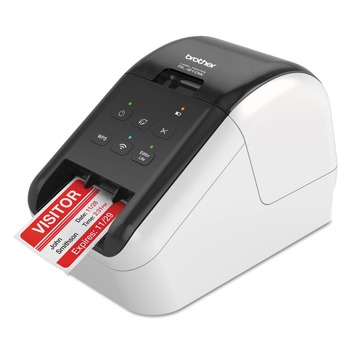 Brother QL-810W 5 in. x 9.38 in. x 6 110 in. Labels/min Print Speed Ultra-Fast Label Printer with Wireless Networking