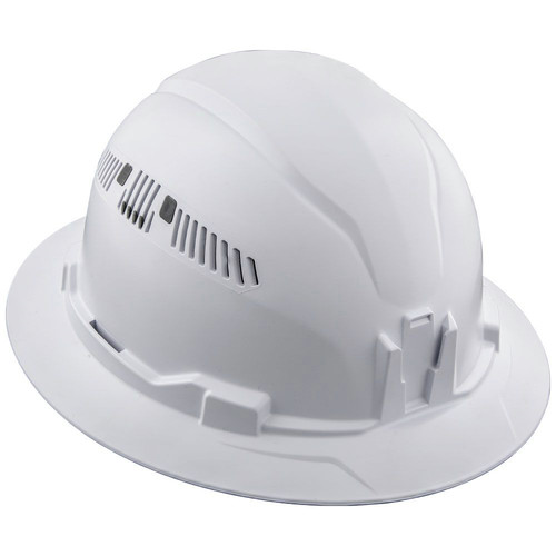 Hard Hats | Klein Tools 60401 Vented Full Brim Hard Hat - White image number 0