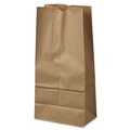 Food Service | Ross & Wallace Paper Products 100316500PK/BL 7.75 in. x 4.75 in. x 16 in. #16 Size Grocery Paper Bags - Kraft (500/Bundle) image number 0