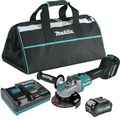 Angle Grinders | Makita GAG11M1 40V Max XGT Brushless Lithium-Ion 5 in. Cordless X-LOCK AWS Angle Grinder with Electric Brake Kit (4 Ah) image number 0