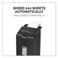 Office Electronics & Batteries | Fellowes Mfg Co. 4629001 100 Auto/10 Manual Sheet Capacity Micro-Cut Shredder image number 1