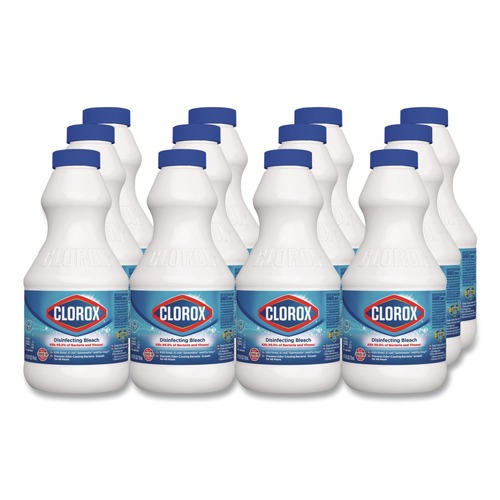 Office Jansan | Clorox CLO32251 24 oz. Bottle Concentrated Regular Disinfecting Bleach (12/Carton) image number 0