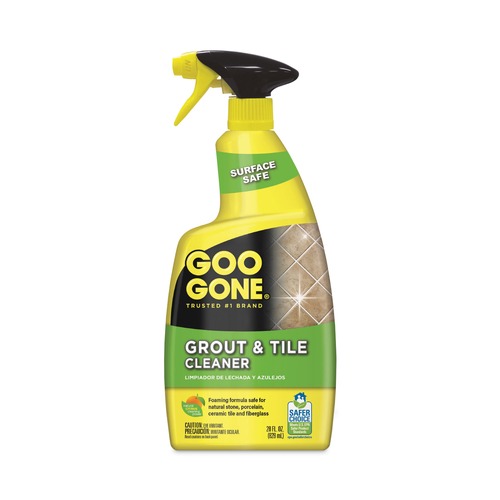 Cleaning & Janitorial Supplies | Goo Gone 2054A 28 oz. Trigger Spray Bottle Grout and Tile Cleaner - Citrus Scent (6/Carton) image number 0