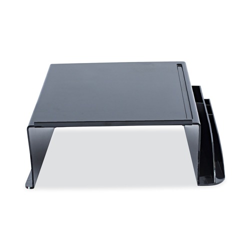 Office Jansan | Universal UNV08116 12-1/4 in. x 10-1/2 in. x 5-1/4 in. Telephone Stand and Message Center - Black image number 0