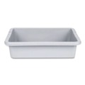 Cleaning Carts | Rubbermaid Commercial FG334900GRAY 20 in. x 15 in. x 5 in. Bus/Utility Tote - Gray image number 1