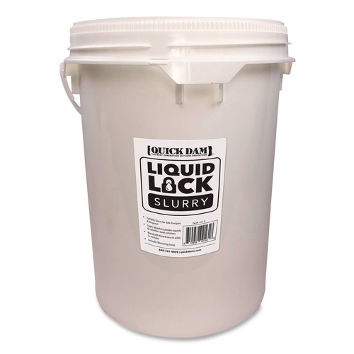 Cleaning & Janitorial Supplies | Quick Dam LLS-5 Liquid Lock Slurry, 2,500 gal, 5 gal Bucket image number 0