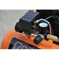 Portable Air Compressors | Hulk HP01P002SS Silent Air 1 HP 2 Gallon Oil-Free Stationary Compressor image number 1
