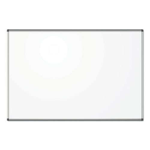 Cleaning & Janitorial Supplies | U Brands 2808U00-01 PINIT 72 in. x 48 in. Magnetic Dry Erase Board - White Surface/Satin Aluminum Frame image number 0
