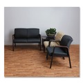 Labor Day Sale! Save $30 off $199! | Alera ALERL4319M Reception Lounge WL Series 24.21 in. x 24.8 in. x 32.67 in. Guest Chair - Black Seat/Back, Mahogany Base image number 10