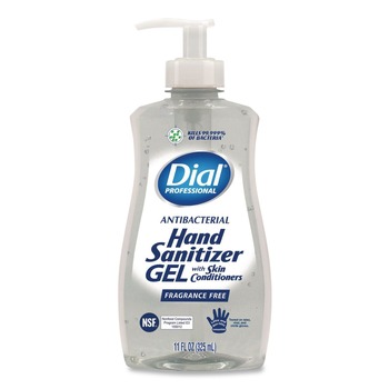 Dial Professional 11 oz Gel Antibacterial Hand Sanitizer - Fragrance-Free