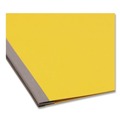 Office Jansan | Smead 81852 8.5 in. x 11 in. 3 in. Capacity Two-Piece Prong Fastener Premium Pressboard Report Cover - Yellow image number 2