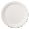 Labor Day Sale! Save $30 off $199! | Hoffmaster PL7095 9 in. Coated Paper Dinnerware Plate - White (500/Carton) image number 1