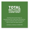 Trash Bags | Stout by Envision T3860B15 38 in. x 60 in. 1.5 mil. 60 Gallon Total Recycled Content Plastic Trash Bags - Brown/ Black (100/Carton) image number 6