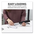 Office Staplers & Punches | Fellowes Mfg Co. 5014801 LX890 0.25 in./0.31 in. Staples 40-Sheet Capacity Handheld Plier Stapler with Antimicrobial Protection - Black/White image number 7