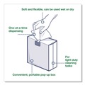 Cleaning Cloths | Tork 500176 1-Ply 8.3 in. x 16.1 in. Light Duty Cleaning Cloth Pop Up Box - White (10/Carton) image number 4