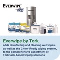 Cleaning & Janitorial Supplies | Tork 192830 6 in. x 6 in. 1-Ply Surface Cleaning Wet Wipe - Lemon, White (4 Rolls/Carton) image number 6