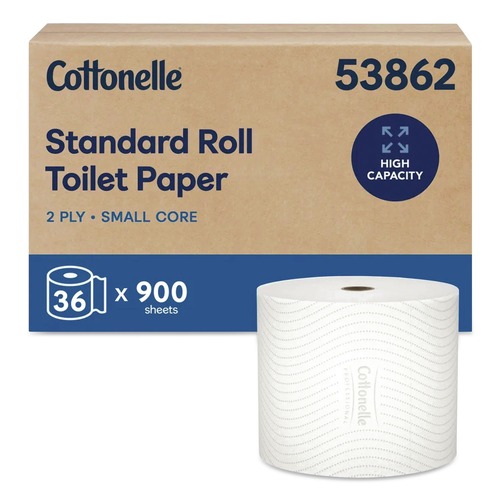 Toilet Paper | Cottonelle 53862 CleanCare 2-Ply Septic Safe Bathroom Tissue - White (36/Carton) image number 0