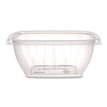 Food Trays, Containers, and Lids | Dart C12SB 8.5 in. x 8.5 in. x 2.64 in. 12 oz. Plastic Bowls - Square Clear (504/Carton) image number 1