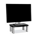 Office Jansan | 3M MS80B 15 in. x 12 in. x 2.63 in. to 5.78 in. 80-lb. Capacity Adjustable Monitor Stand - Black/Silver image number 0
