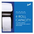 Toilet Paper Dispensers | Scott 44517 11.25 in. x 6.31 in. x 12.75 in. Pro High Capacity Coreless SRB Tissue Dispenser - White (1/Carton) image number 7