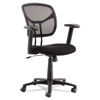 OIF OIFMT4818 Swivel/tilt Mesh Task Chair (Height Adjustable T-Bar Arms-Black/chrome)