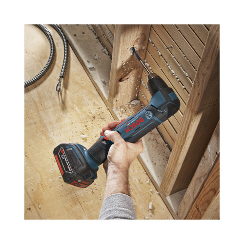 Factory Reconditioned Bosch 18V Lithium Ion 1 2 in. Cordless Right Angle Drill Driver Kit 4 Ah