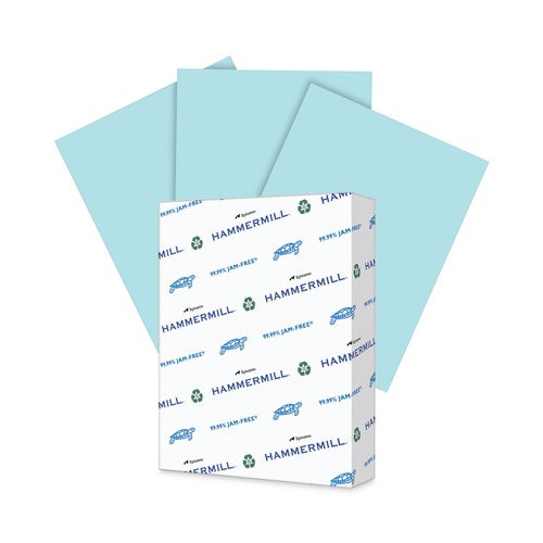 Office Jansan | Hammermill 10330-9 Colors 20 lbs. 8.5 in. x 11 in. Print Paper - Blue (500/Ream) image number 0