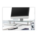  | Innovera IVR55025 22.75 in. x 8.25 in. x 3 in. - 3.5 in. Adjustable Tempered Glass Monitor Riser - Clear/Silver image number 3