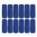 Mops | Gritt Commercial GRI1822412PK 24 in. x 5 in. Microfiber Looped Dust Mop Pad Head - Blue (12/Carton) image number 0