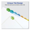 Office Jansan | Avery 11293 11.25 x 9.25 Insertable Style Edge Tab Plastic 1-Pocket Dividers - Translucent (8-Pieces/Set) image number 3