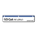 Office Jansan | Avery 05766 0.66 in. x 3.44 in. Permanent TrueBlock File Folder Labels with Sure Feed Technology - Blue/White (30/Sheet, 50 Sheets/Box) image number 3