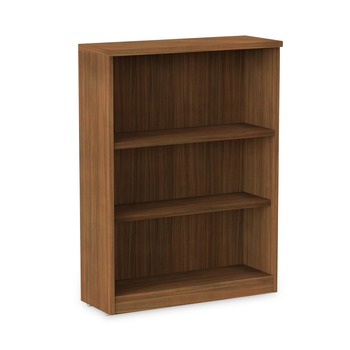 Alera 31.75 in. x 14 in. x 39.38 in. Valencia Series 3-Shelf Bookcase - Modern Walnut