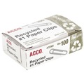 Office Jansan | ACCO A7072365A No. 1 Smooth Recycled Paper Clips - Silver (1000/Pack) image number 3