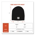 Hats | Ergodyne 16812 N-Ferno 6812 One Size Fits Most Rib Knit Beanie - Black image number 6