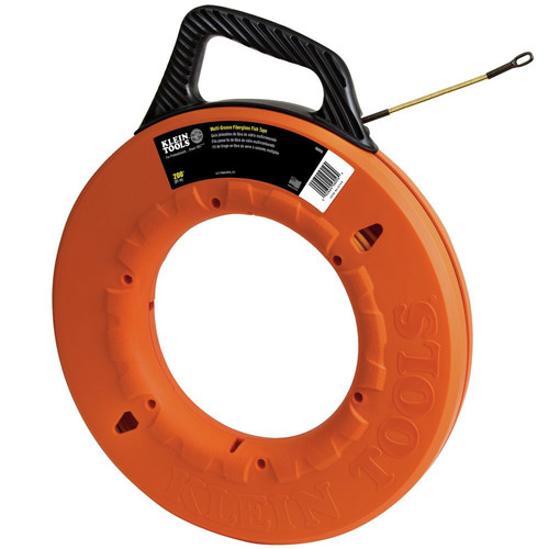 Wire & Conduit Tools | Klein Tools 56056 Wall Snake Multi-Groove Fiberglass 200 ft. 3/16 in. Fish Tape image number 0