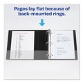 Office Jansan | Avery 08802 3 EZD Rings 4 in. Capacity 11 in. x 8.5 in. Durable Non-View Binder with DuraHinge - Black image number 6