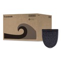 Cleaning & Janitorial Supplies | Boardwalk PSUMP000I006M0021430L1 17.5 in. x 20 in. 2.0 Rubber Urinal Mat - Black (6/Carton) image number 7