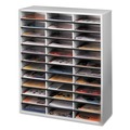 Labor Day Sale! Save $30 off $199! | Fellowes Mfg Co. 25061 36 Sections 29 in. x 11-7/8 in. x 34-11/16 in. Literature Organizer - Letter, Dove Gray image number 1