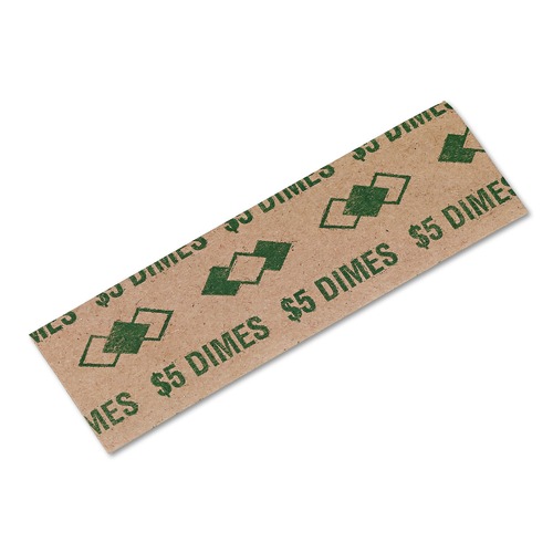 Just Launched | PM Company 53010 Tubular Coin Wrappers, Dimes, $5, Pop-Open Wrappers, 1000/pack image number 0
