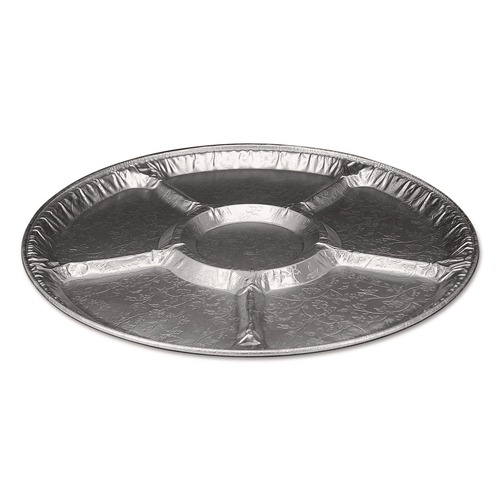 Labor Day Sale! Save $30 off $199! | Handi-Foil HFA 4018100 18 in. x 0.94 in. 6-Compartment Aluminum Lazy Susan (25/Carton) image number 0